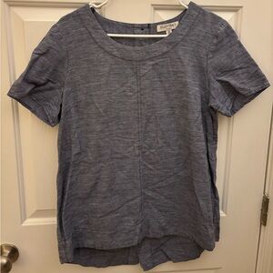 Ellen Tracy Gray Short Sleeve Top